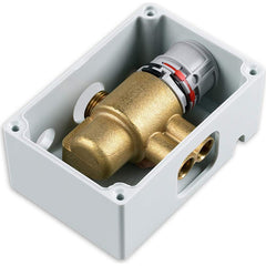 American Standard - Water Mixing Valves & Units; Pipe Size: 3/8" (Inch); Material: Brass ; Flow Rate: .5-5 GPM ; End Connections: Compression ; Maximum Working Pressure (psi): 70.000 - Exact Industrial Supply