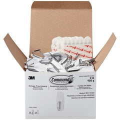 3M - All-Purpose & Utility Hooks; Type: Hooks Kit ; Overall Length (Inch): 5-5/8 ; Projection: 0.83 ; Color: White ; Overall Width: 0.875 ; Overall Height: 3.875 - Exact Industrial Supply