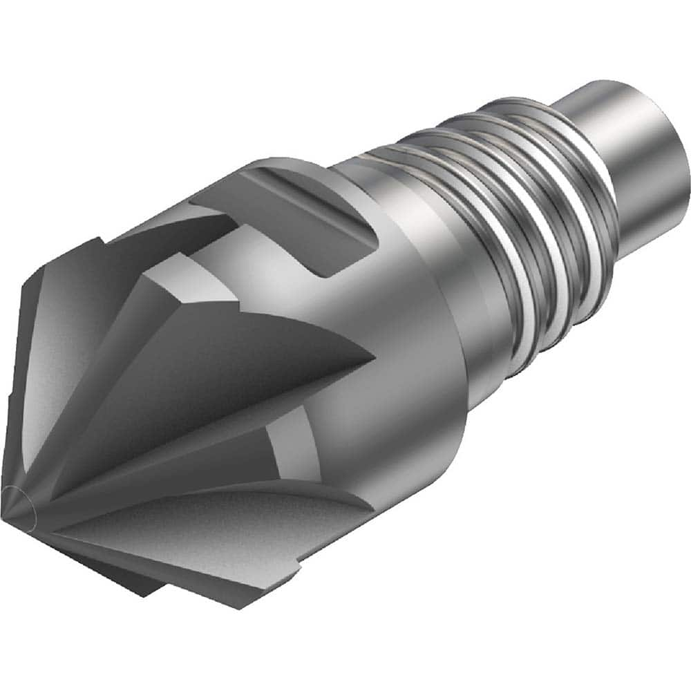 Sandvik Coromant - Corner Radius & Corner Chamfer End Mill Heads; Mill Diameter (mm): 6.50 ; Mill Diameter (Decimal Inch): 0.2559 ; End Type: Corner Radius ; Corner Radius (mm): 4.50 ; Number of Flutes: 8 ; Material: Solid Carbide - Exact Industrial Supply