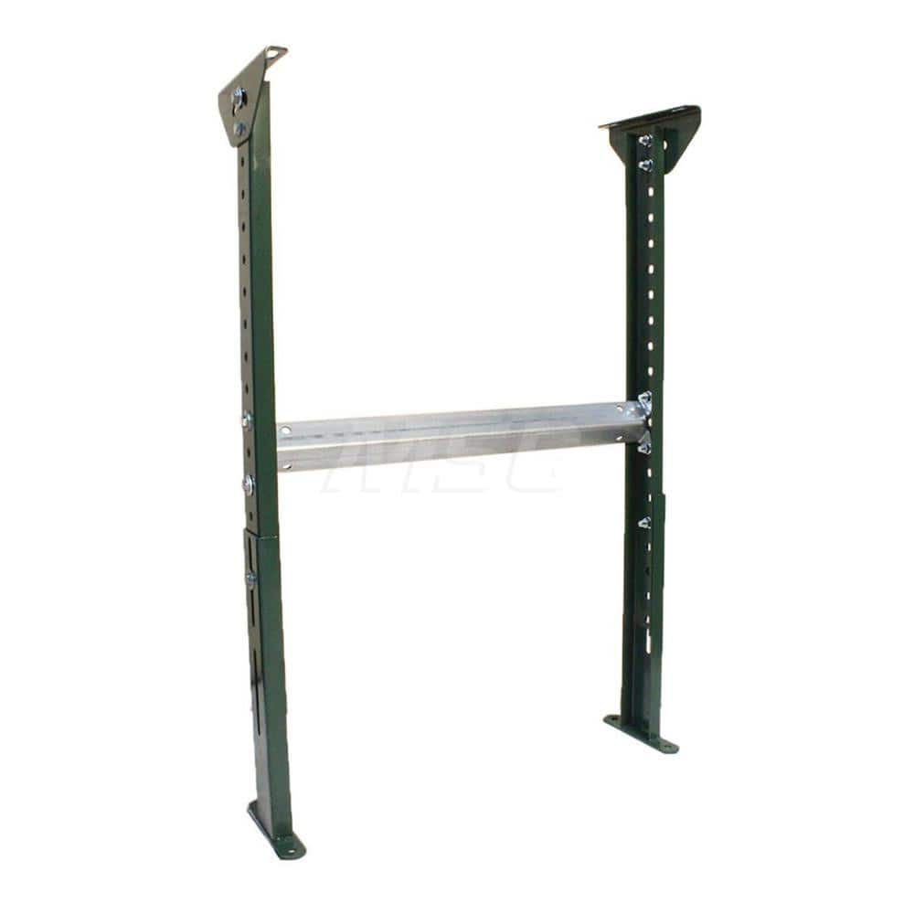 Conveyor Accessories; Type: H Stand; Width (Inch): 21; For Use With: Conveyor of 2-1/2 and 3-1/2″ channel frames and 10″ BF channel frames; Overall Height: 43.0000 in; Material: Steel; Overall Length (Inch): 8.00; Length: 8.00; Overall Length: 8.00; Acces