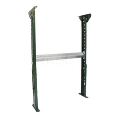 Conveyor Accessories; Type: H Stand; Width (Inch): 29; For Use With: Conveyor of 2-1/2 and 3-1/2″ channel frames and 10″ BF channel frames; Overall Height: 43.0000 in; Material: Steel; Overall Length (Inch): 8.00; Length: 8.00; Overall Length: 8.00; Acces