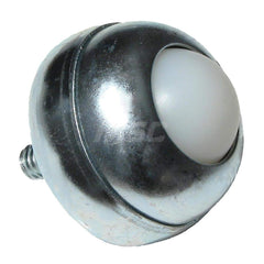 Ball Transfers; Base Shape: Round; Working Orientation: Ball up; Mount Type: Stud; Load Capacity (Lb.): 35; Mount Height: 1.375 in; Housing Diameter: 1.750; Overall Diameter: 1.750; Stud Length: 0.6875 in; Housing Finish: Galvanized; Thread Size: 5/16-18;