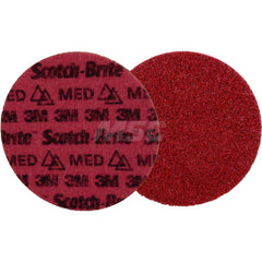 Quick-Change Disc: CD, 6″ Disc Dia, Ceramic, Non-Woven Red, Non-Woven Backed, 10,000 RPM