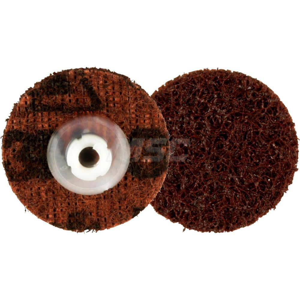 Quick-Change Disc: Roloc TS, 1-1/2″ Disc Dia, Ceramic, Non-Woven Brown, Non-Woven Backed, 30,000 RPM