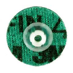 Quick-Change Disc: Roloc TS, 1-1/2″ Disc Dia, Ceramic, Non-Woven Green, Non-Woven Backed, 30,000 RPM