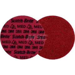 Quick-Change Disc: CD, 7″ Disc Dia, Ceramic, Non-Woven Red, Non-Woven Backed, 8,600 RPM