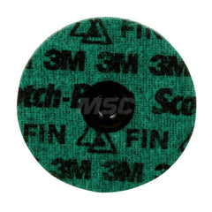 Quick-Change Disc: Roloc TS, 4″ Disc Dia, Ceramic, Non-Woven Green, Non-Woven Backed, 15,000 RPM