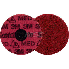 Quick-Change Disc: Roloc TS, 4″ Disc Dia, Ceramic, Non-Woven Red, Non-Woven Backed, 15,000 RPM