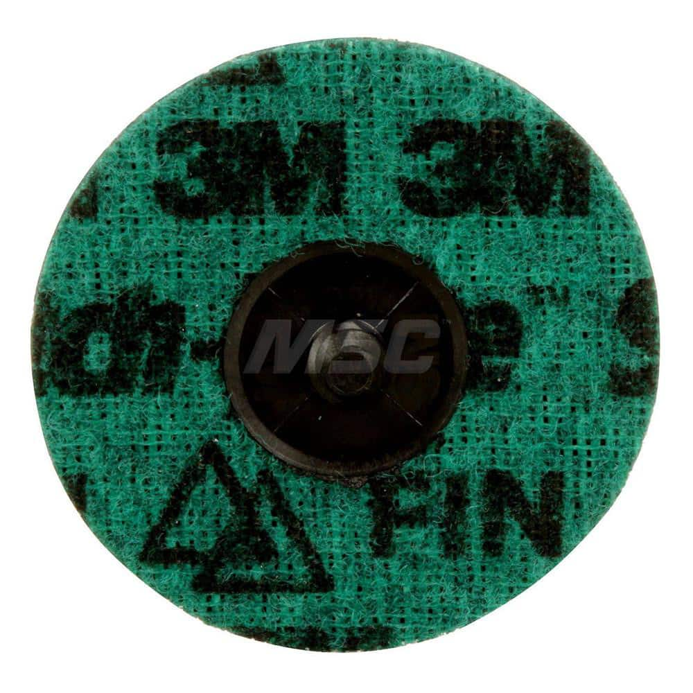 Quick-Change Disc: Roloc TR, 3″ Disc Dia, Ceramic, Non-Woven Green, Non-Woven Backed, 20,000 RPM