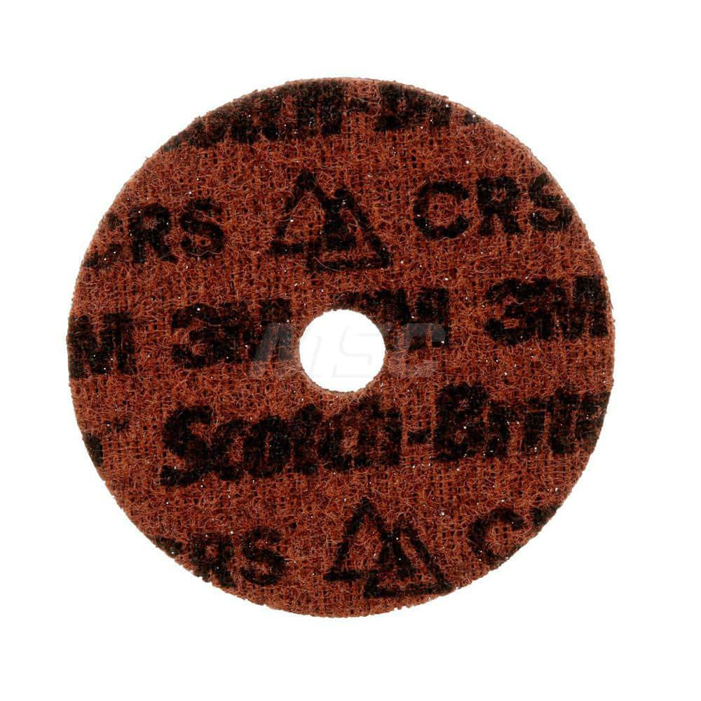 Quick-Change Disc: CD, 4″ Disc Dia, Ceramic, Non-Woven Brown, Non-Woven Backed, 15,000 RPM