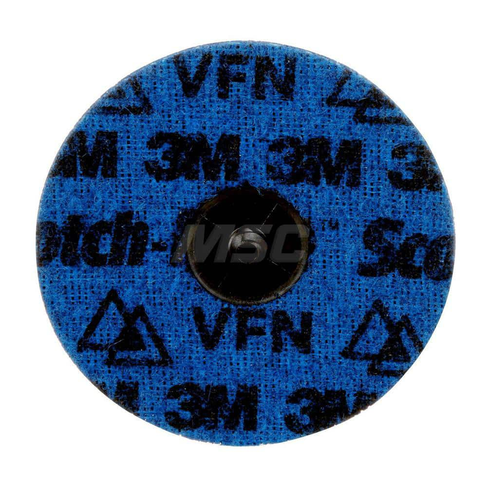 Quick-Change Disc: Roloc TR, 4″ Disc Dia, Ceramic, Non-Woven Blue, Non-Woven Backed, 15,000 RPM