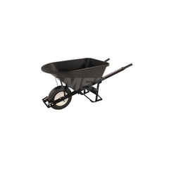 Wheelbarrows; Volume Capacity: 5.8; Load Capacity: 250; Wheel Type: Flat-Free Wheel; Wheel Material: Rubber; Tray Material: Polyethylene; Handle Material: Steel; Capacity (Lb.): 5.8