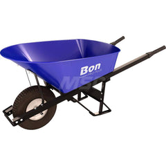 Wheelbarrows; Volume Capacity: 6.0; Load Capacity: 250; Wheel Type: Flat-Free Wheel; Wheel Material: Rubber; Tray Material: Steel; Handle Material: Steel; Capacity (Lb.): 6.0