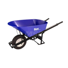 Wheelbarrows; Volume Capacity: 6.0; Load Capacity: 250; Wheel Type: Flat-Free Wheel; Wheel Material: Rubber; Tray Material: Steel; Handle Material: Steel; Capacity (Lb.): 6.0