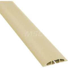 On Floor Cable Covers; Cover Material: PVC; Number of Channels: 1; Color: Beige; Overall Length (Feet): 6; Maximum Compatible Cable Diameter (Inch): 0.63