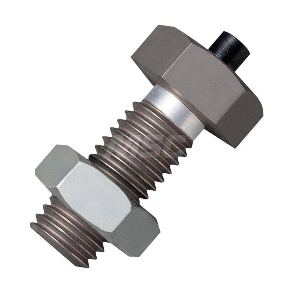 Standard-Duty Shock Absorber: 6 mm Rod Dia, 21.9 mm OD, 5 mm Stroke, M12 x 1.75 Thread 43 mm OAL, 4.9 lb Force