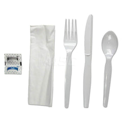 Paper & Plastic Cups, Plates, Bowls & Utensils; Flatware Type: Plastic Utensil Set; Material: Plastic; Color: White; Disposable: Disposable