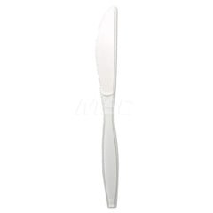 Paper & Plastic Cups, Plates, Bowls & Utensils; Flatware Type: Knives; Material: Plastic; Color: White; Disposable: Disposable