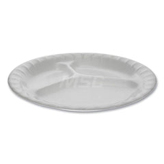 Plate & Tray: Foam, White, Solid