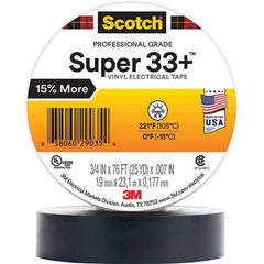 3M - Electrical Tape Width (Inch): 0.75 Length Range: 20" and Larger - Best Tool & Supply