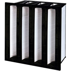 PRO-SOURCE - Pleated & Panel Air Filters; Filter Type: V-Bank Mini-Pleat ; Nominal Height (Inch): 24 ; Nominal Width (Inch): 24 ; Nominal Depth (Inch): 12 ; MERV Rating: 14 ; Media Material: Microfiberglass - Exact Industrial Supply