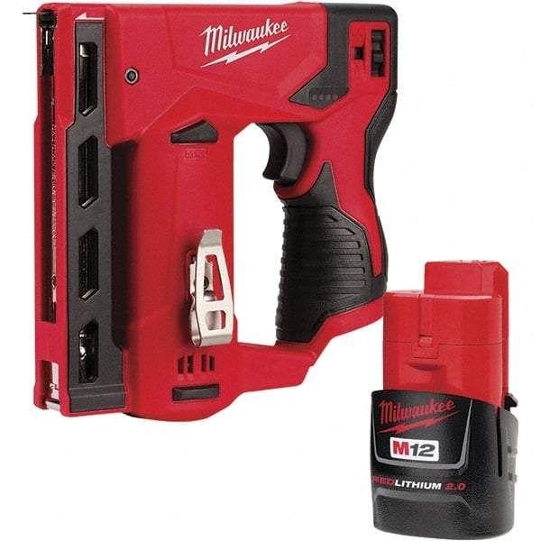 Milwaukee Tool - Staplers & Staple Guns Type: Crown Stapler Type of Power: Battery - Best Tool & Supply