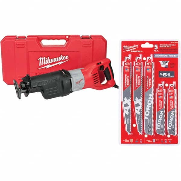 Milwaukee Tool - Electric Reciprocating Saws Amperage: 15.00 Strokes per Minute: 2800 - Best Tool & Supply