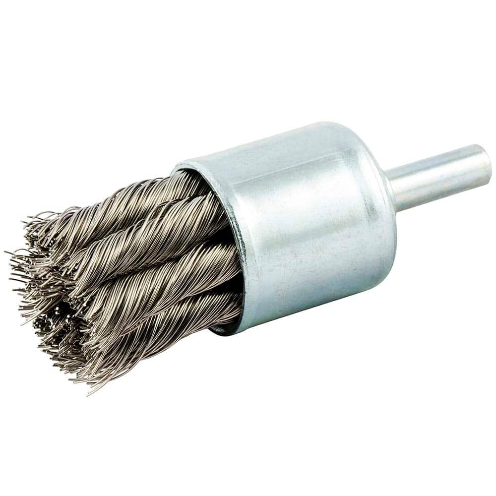 Norton - End Brushes Brush Diameter (Inch): 1 Fill Material: Stainless Steel - Best Tool & Supply