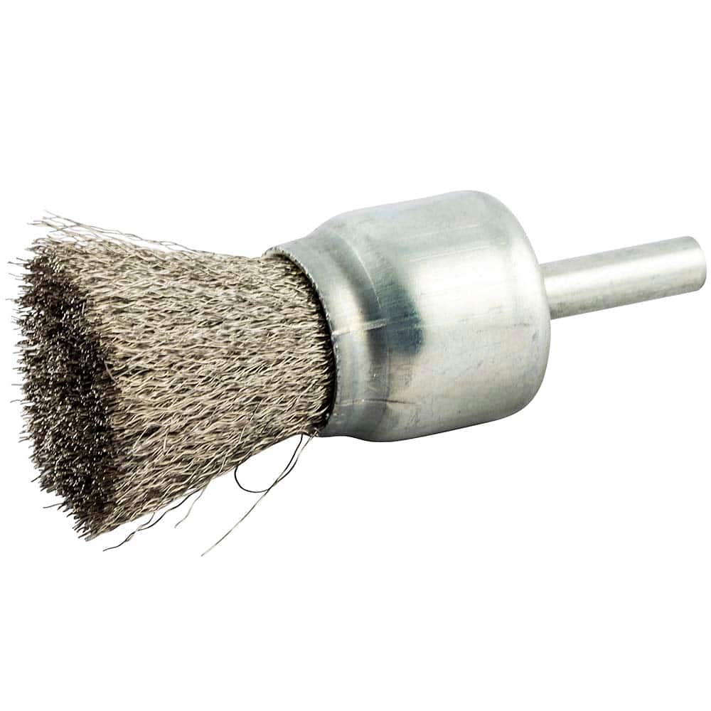 Norton - End Brushes Brush Diameter (Inch): 1 Fill Material: Stainless Steel - Best Tool & Supply