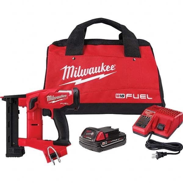 Milwaukee Tool - Staplers & Staple Guns Type: Crown Stapler Type of Power: Battery - Best Tool & Supply