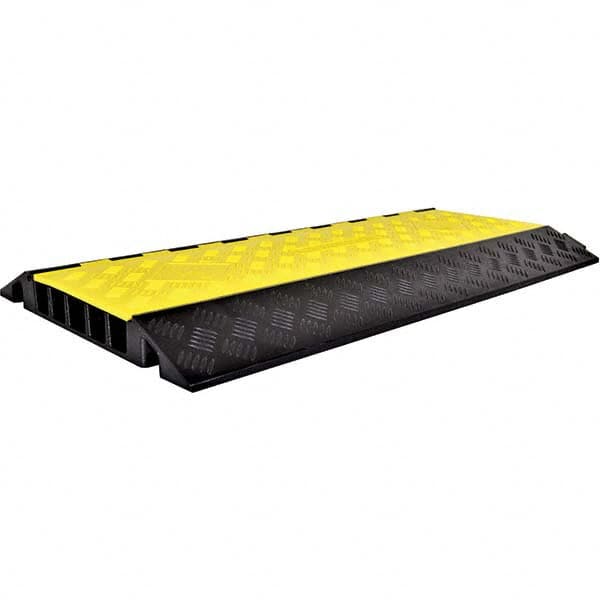 Powerhouse - On Floor Cable Covers Cover Material: Polyethylene Number of Channels: 5 - Best Tool & Supply