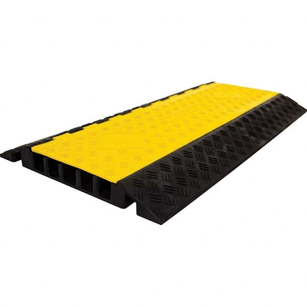 Powerhouse - On Floor Cable Covers Cover Material: Polyethylene Number of Channels: 5 - Best Tool & Supply