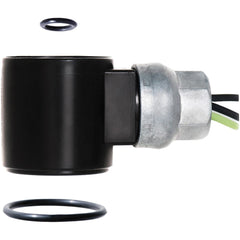 Parker - Solenoid Coils; Voltage: 24 VDC ; Wattage: 22 ; Type of Enclosure: Wet Location ; Coil Lead Length: 18 (Inch); Class: H - Exact Industrial Supply