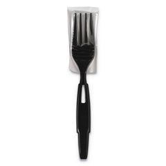 Dixie - Paper & Plastic Cups, Plates, Bowls & Utensils; Breakroom Accessory Type: Fork ; Breakroom Accessory Description: Utensils-Disposable Fork ; Color: Black - Exact Industrial Supply