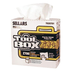 Shop Towel/Industrial Wipes: Pop-Up, White