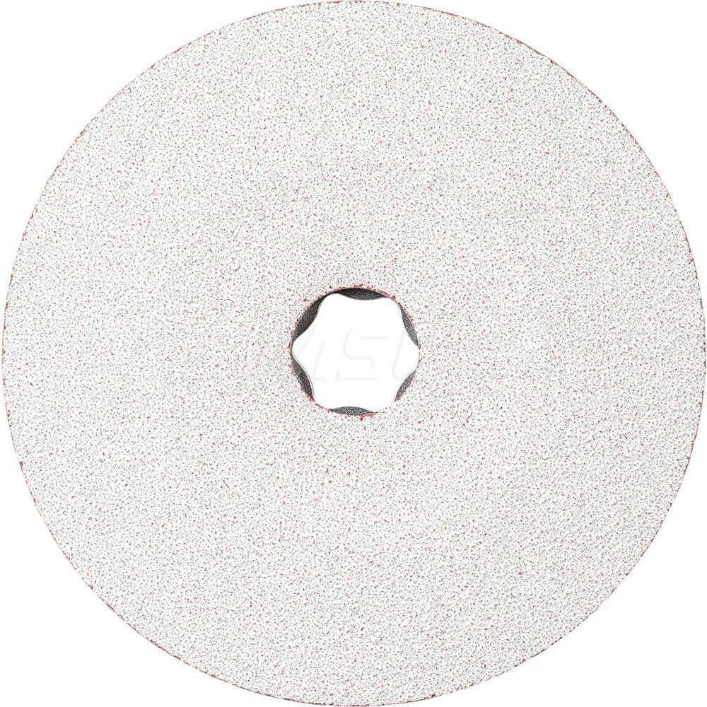 Fiber Disc: 5″ Disc Dia, 80 Grit, Ceramic Oxide