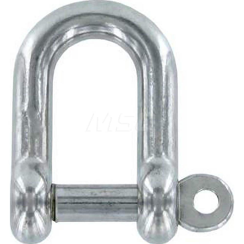 Shackle: Non-Removable Pin Stainless Steel, 3/8″ Pin Dia