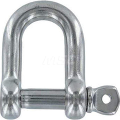 Shackle: Screw Pin Stainless Steel, 5/32″ Pin Dia