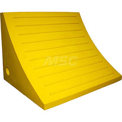 Polyurethane Wheel Chock: 15-1/4″ OAW, 10-3/4″ OAH