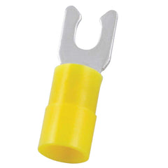 Fork Terminals; Terminal Type: Locking; Insulation Type: Partially Insulated; Connection Type: Crimp; Compatible Wire Size (sq mm): 4.0-6.0; Stud Size (Inch): 3.7 mm; Stud Size (mm): 3.7; Stud Size (#): 6; Fork Width (Decimal Inch): 0.327 in; 8.3 mm; Fork