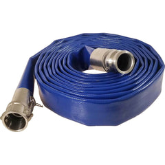 Kuriyama of America - Water & Discharge Hose; Inside Diameter (Inch): 3 ; Outside Diameter (Decimal Inch): 3.2450 ; Outside Diameter (Inch): 3-1/4 ; Color: Blue ; Working Pressure (psi): 240.000 ; Length (Feet): 100 - Exact Industrial Supply