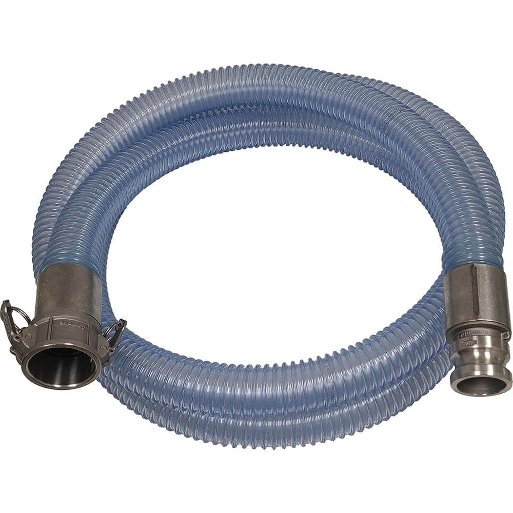 Kuriyama of America - Food & Beverage Hose; Inside Diameter (Inch): 1.25 ; Outside Diameter (Decimal Inch): 1.6500 ; Length (Feet): 5 ; Bend Radius (Inch): 2 ; Maximum Working Pressure (psi): 50.000 ; Vacuum Rating: 28 In. Hg - Exact Industrial Supply