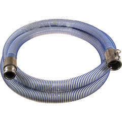 Kuriyama of America - Food & Beverage Hose; Inside Diameter (Inch): 4 ; Outside Diameter (Decimal Inch): 4.7600 ; Length (Feet): 20 ; Bend Radius (Inch): 8 ; Maximum Working Pressure (psi): 75.000 ; Vacuum Rating: 28 In. Hg - Exact Industrial Supply