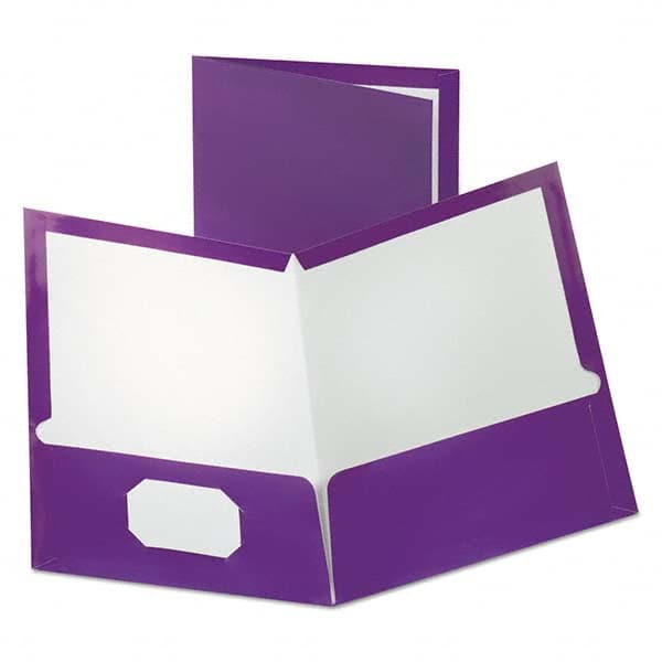 OXFORD - File Folders, Expansion Folders & Hanging Files Folder/File Type: Pocket Folders Color: Purple - Best Tool & Supply