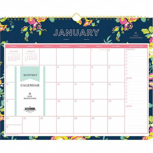 Blue Sky - Note Pads, Writing Pads & Notebooks Writing Pads & Notebook Type: Wall Calendar Size: 15 x 12 - Best Tool & Supply