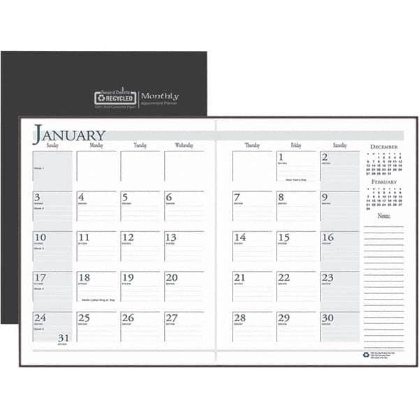 House of Doolittle - Note Pads, Writing Pads & Notebooks Writing Pads & Notebook Type: Monthly Planner Size: 11 x 8-1/2 - Best Tool & Supply