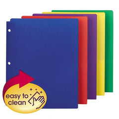 SMEAD - File Folders, Expansion Folders & Hanging Files Folder/File Type: Pocket Folders Color: Multi-Color - Best Tool & Supply