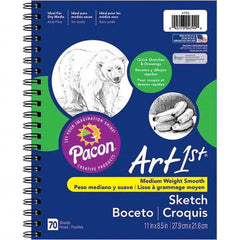 Pacon - Note Pads, Writing Pads & Notebooks Writing Pads & Notebook Type: Sketch Size: 11 x 8-1/2 - Best Tool & Supply