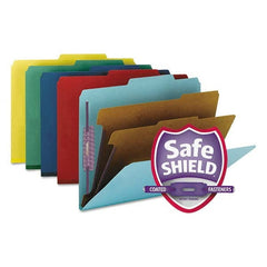 SMEAD - File Folders, Expansion Folders & Hanging Files Folder/File Type: Classification Folders with Tob Tab Fastener Color: Multi-Color - Best Tool & Supply