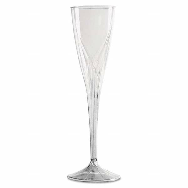 WNA - Classicware One-Piece Champagne Flutes, 5 oz, Clear, Plastic, 10/Pack - Best Tool & Supply